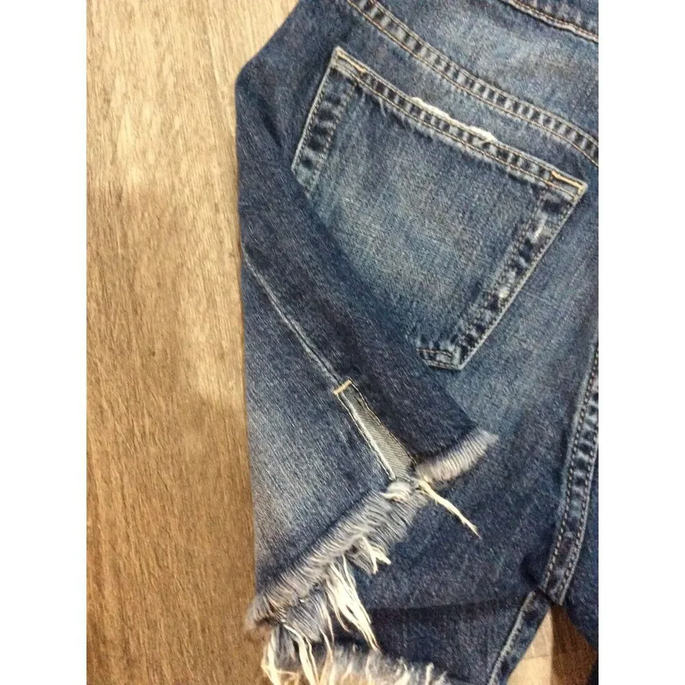 Joe's jeans denim shorts frayed hem cotton 29